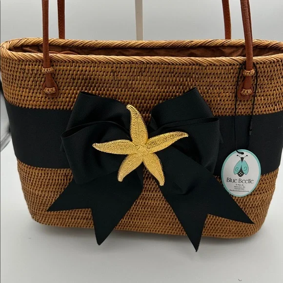 Lisi Lerch Bosom Buddy Bag with Black Bow & starfish - Picture 2 of 14